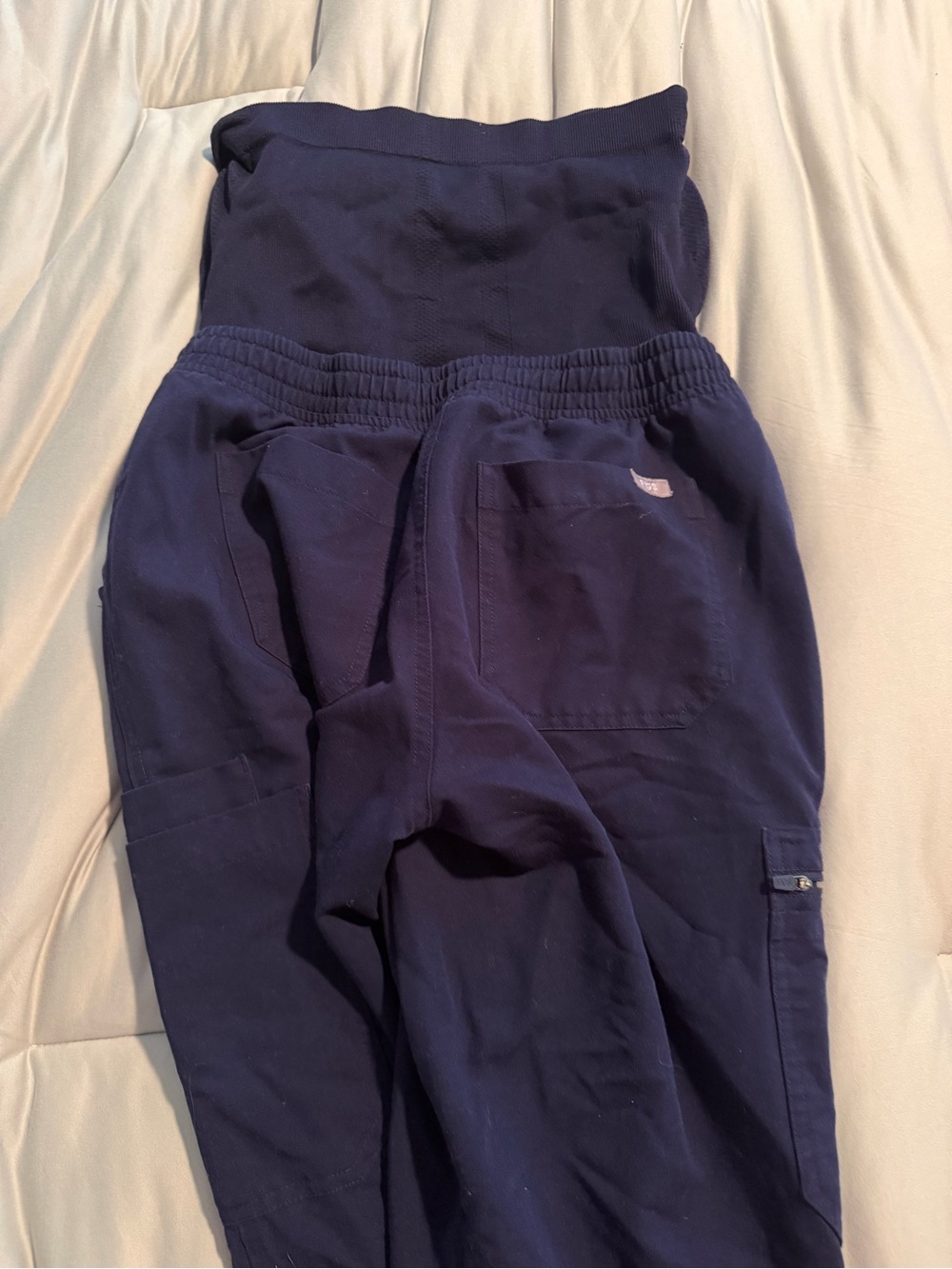 Navy Maternity Figs scrub pants